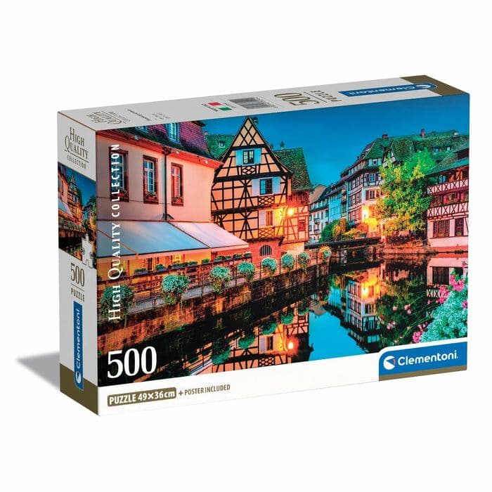 Clementoni High Quality Collection Strasbourg Old Town Puzzle 500 pz Landscape (Comact)