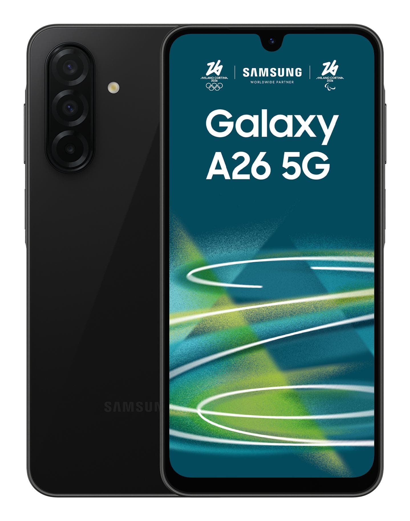 Samsung Galaxy A26 5G, Smartphone con Funzioni intelligenti, Display Super AMOLED 6.7”, 8GB RAM, 256GB, Batteria 5.000 mAh, memoria espandibile, Black (Galaxy A26 17 Cm [6.7] - Hybrid Dual Sim Android 15 5G - Usb Type-C 8 Gb 256 Gb 5000 Mah Black - W