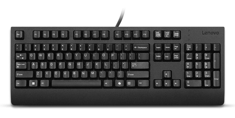 Lenovo Preferred Pro II tastiera Casa/ufficio USB Olandese Nero (LENOVO Preferred Pro II Keyboard [DK])