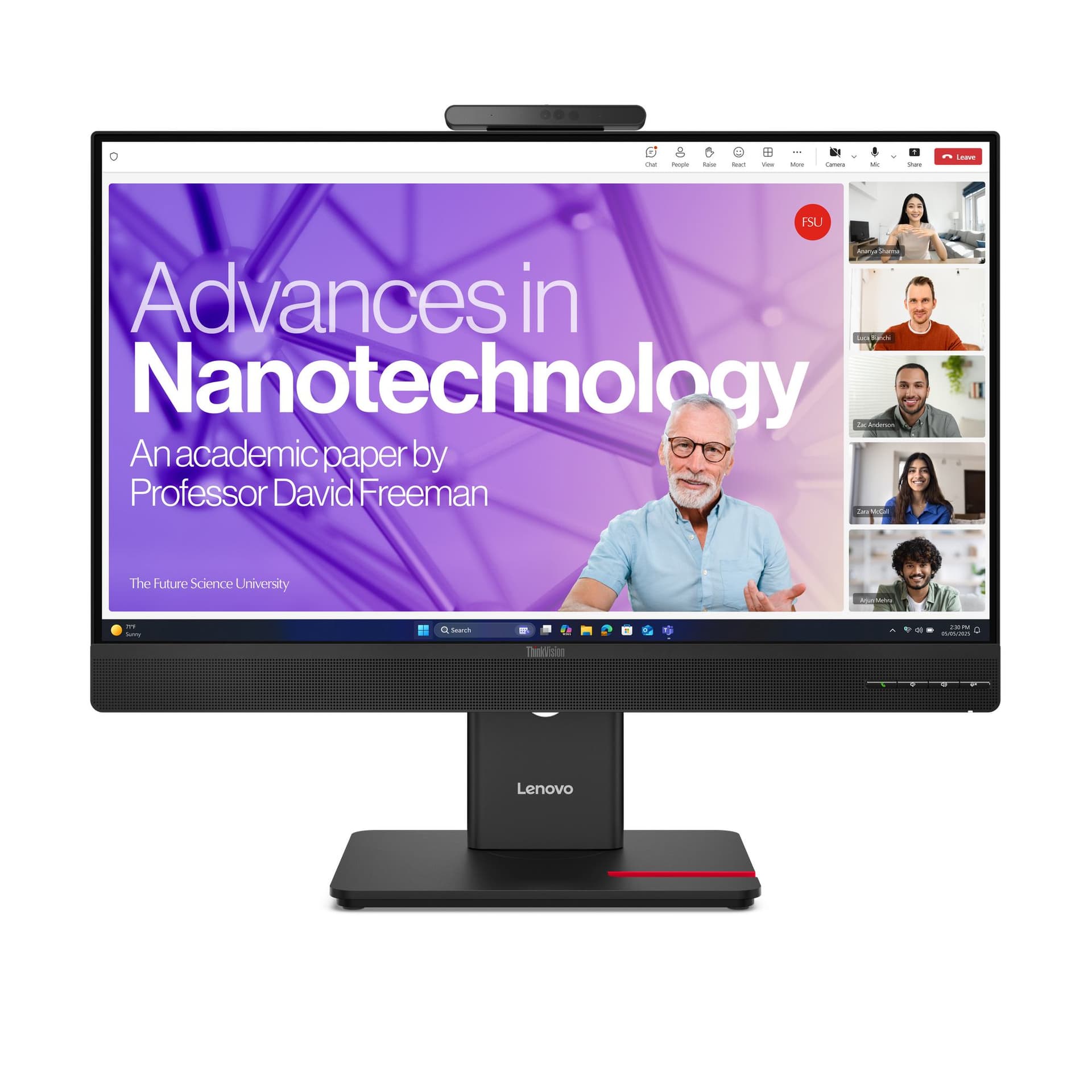 Lenovo ThinkVision T27QD-4v Monitor (Lenovo ThinkVision T27qd-4v - LED monitor - 27 - 2560 x 1440 QHD @ 120 Hz - IPS - 350 cd/mÂ² - 1500:1 - 4 ms - HDMI, 2xDisplayPort, 2xUSB-C - speakers - eclipse black)