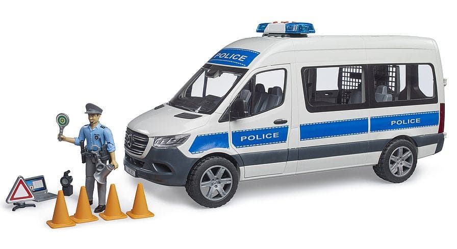 BRUDER MB Sprinter Veicolo d'intervento della polizia (BRUDER 02683 legetÃ¸jsbil)