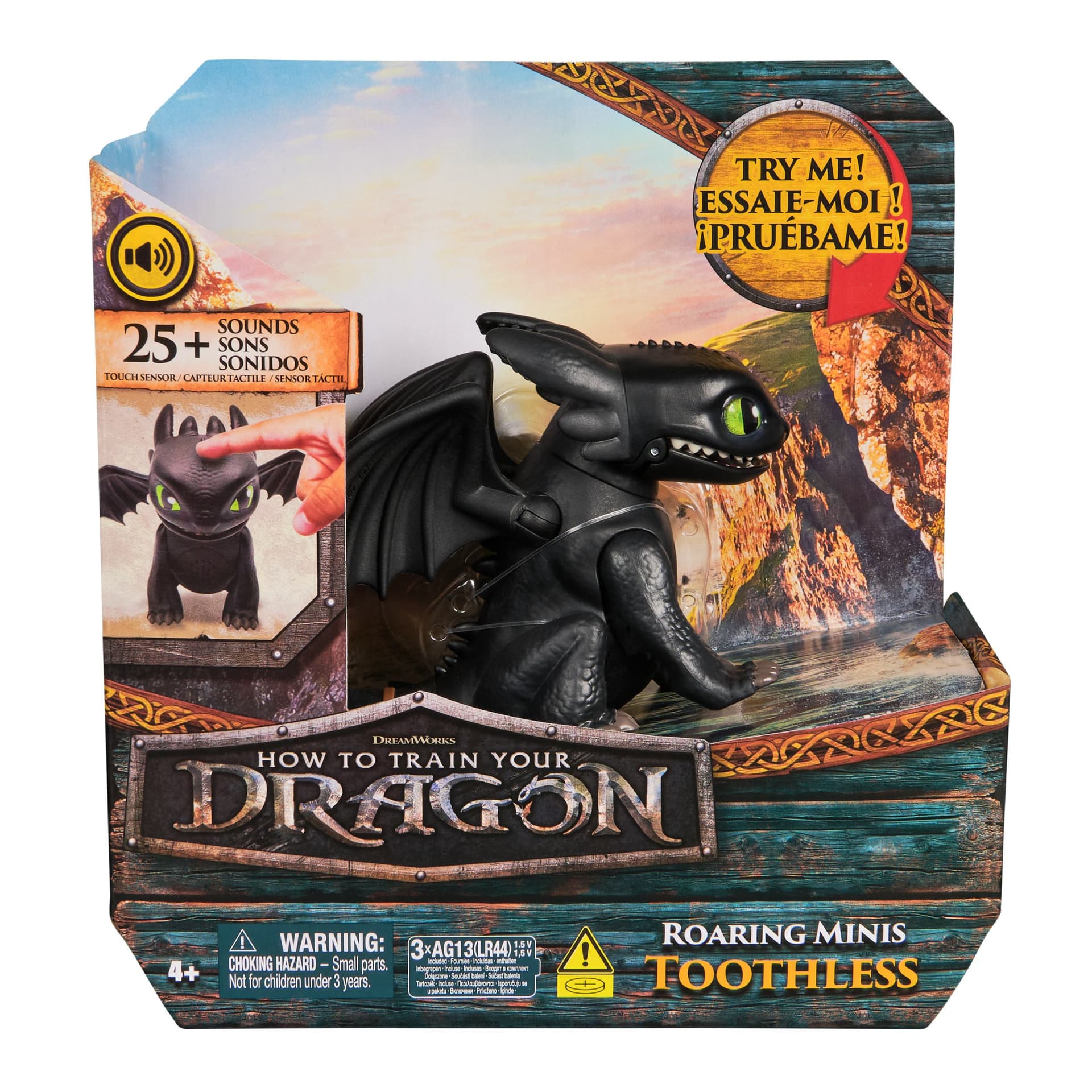 DreamWorks Dragons How to Train Your Dragon, Mini Sdentato Interattivo, Drago Interattivo con 25 suoni, Giocattoli per Bambini e Bambine, 4+ Anni (DrachenzÃ¤hmen leicht gemacht - Interak)