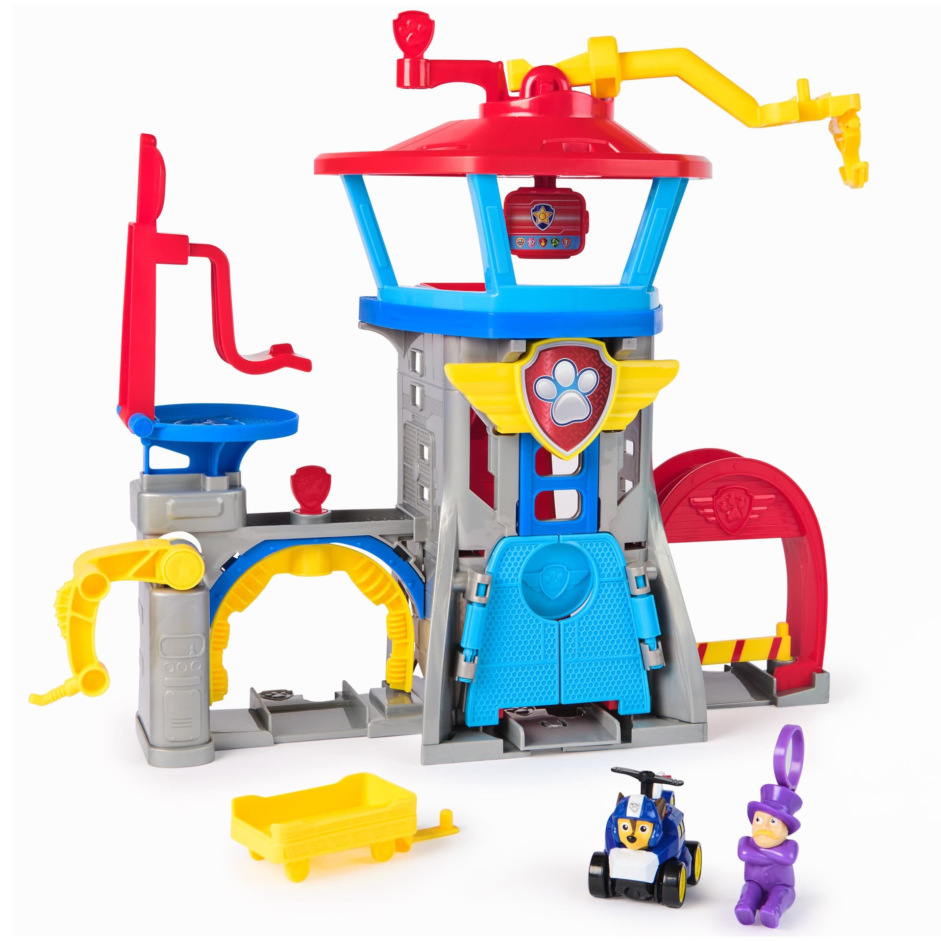 PAW Patrol Air Rescue, Set di gioco Pup Squad Aeroporto di Adventure Bay con Veicolo Giocattolo di Chase e Lanciatore di Veicoli PAW, Giocattoli per Bambini e Bambine, 3+ Anni (Paw Patrol Air Rescue - Pup Squad Flug)