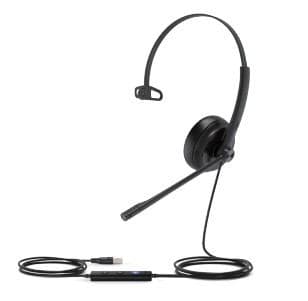 Yealink UH34 SE Mono UC USB-A Auricolare Cablato A Padiglione Musica e Chiamate USB tipo A Nero (UH34 SE Mono UC - Warranty: 24M)