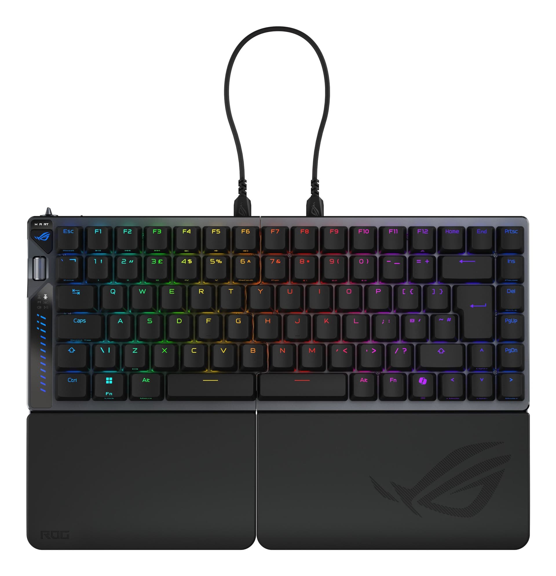 ASUS ROG Falcata tastiera Gaming USB + RF Wireless + Bluetooth QWERTY Nero (ASUS ROG Falcata 75% Split Gaming Keyboard, HFX V2 Magnetic) - Versione UK