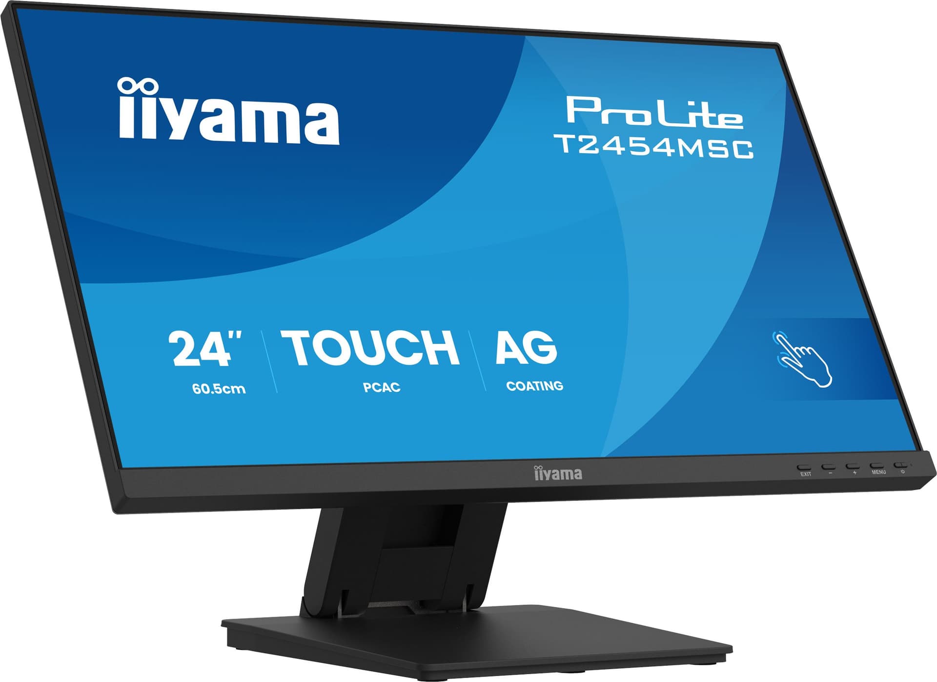 iiyama ProLite T2454MSC-B3AG Monitor PC 60,5 cm [23.8] 1920 x 1080 Pixel Full HD LED Touch screen Multi utente Nero (24 PCAP 10P Touch. AG-coating - Warranty: 36M)