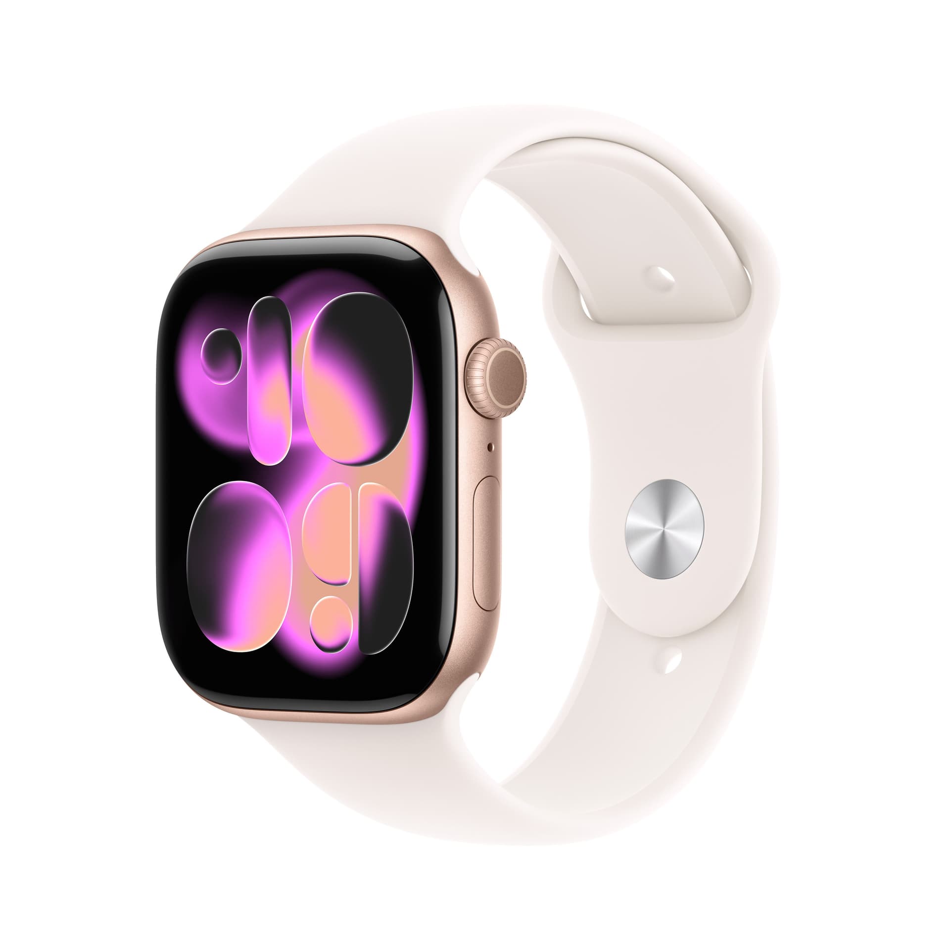 Apple Watch Series 11 GPS 46mm Cassa Alluminio Oro Rosa con Band Rosa Fard - M/L (APPLE WATCH 11 46 RG AL LB SB - ML GPS-FDN)