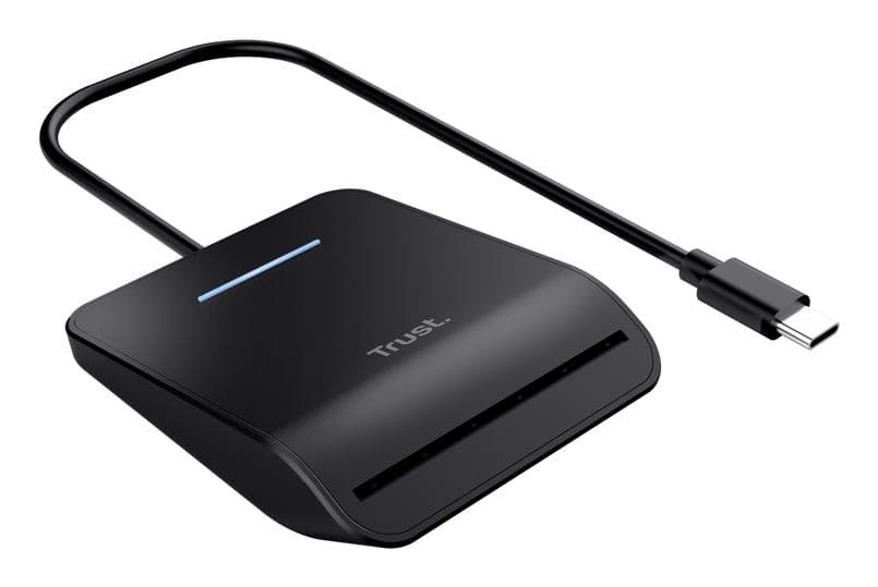 Trust Primo lettore di card readers Interno USB USB tipo-C Nero ([New] PRIMO USB-C DNI SMARTCARD READER)