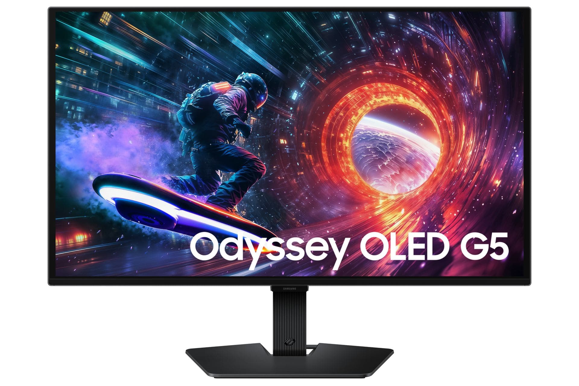 Samsung S27FG502SU Monitor PC 68,6 cm [27] 2560 x 1440 Pixel Quad HD OLED Nero (Samsung Odyssey OLED G5 S27FG502SU - G50SF Series - OLED monitor - gaming - 27 - 2560 x 1440 QHD @ 180 Hz - 200 cd/mÂ² - 1000000:1 - HDR10 - 0.03 ms - HDMI, DisplayPort -