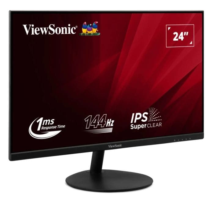 Viewsonic VA VA24E2-H Monitor PC 60,5 cm [23.8] 1920 x 1080 Pixel Full HD LED Nero (ViewSonic VA24E2-H - LED monitor - 24 [23.8 viewable] - 1920 x 1080 Full HD [1080p] @ 144 Hz - IPS - 250 cd/mÂ² - 1000:1 - 1 ms - HDMI, VGA - black)