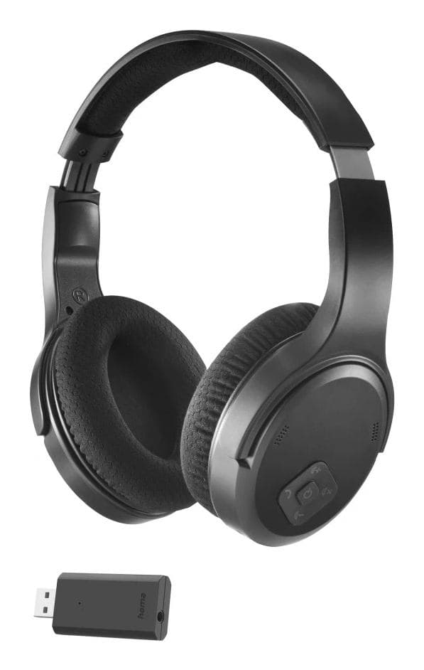 Hama 00221847 cuffia e auricolare Cuffie Con cavo e senza cavo A Padiglione TV Bluetooth Nero (TV HEADSET OVEREAR BTOOTH HEADSET)