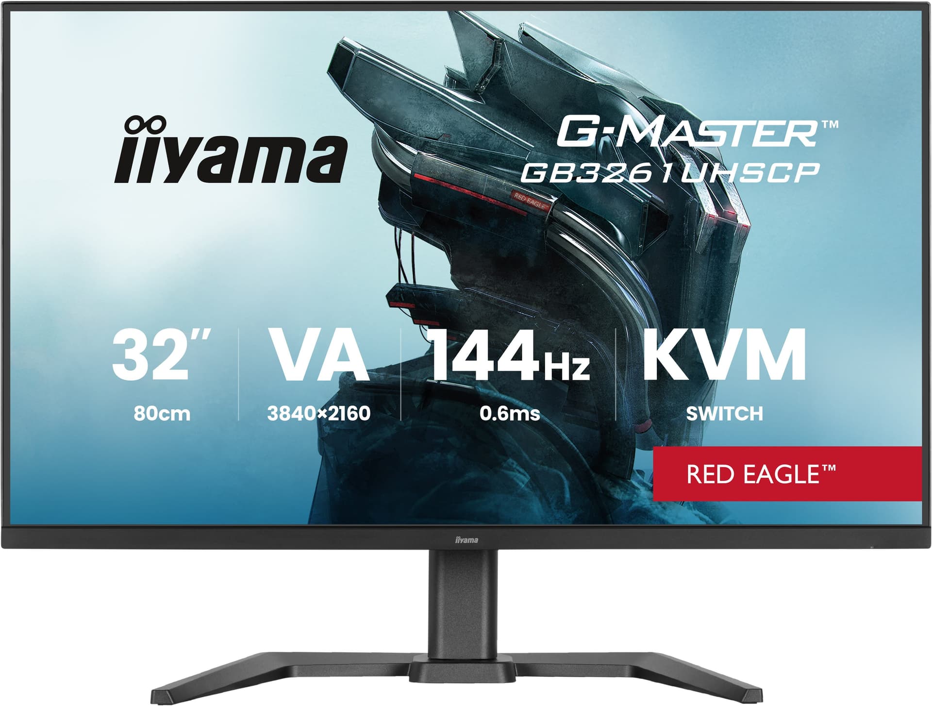 iiyama G-MASTER GB3261UHSCP-B1 Monitor PC 80 cm [31.5] 3840 x 2160 Pixel 4K Ultra HD LED Nero (G-MASTER GB3261UHSCP-B1 32IN - 144HZ UHD 3840X2160 GAMING DISPL)