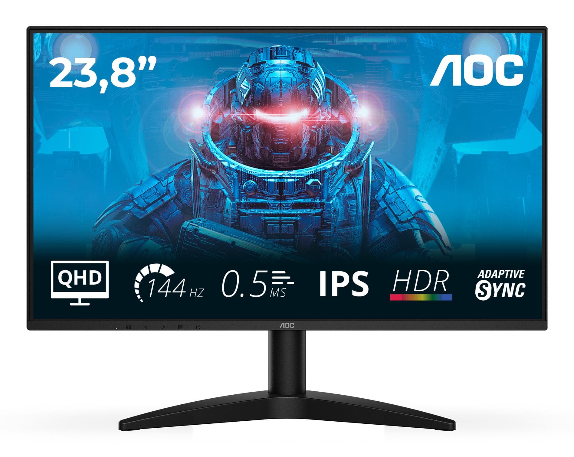 AOC B3 Q24B36X Monitor PC 60,5 cm [23.8] 2560 x 1440 Pixel Quad HD LED Nero (AOC 23.8 IPS MONITOR Q24B36X)