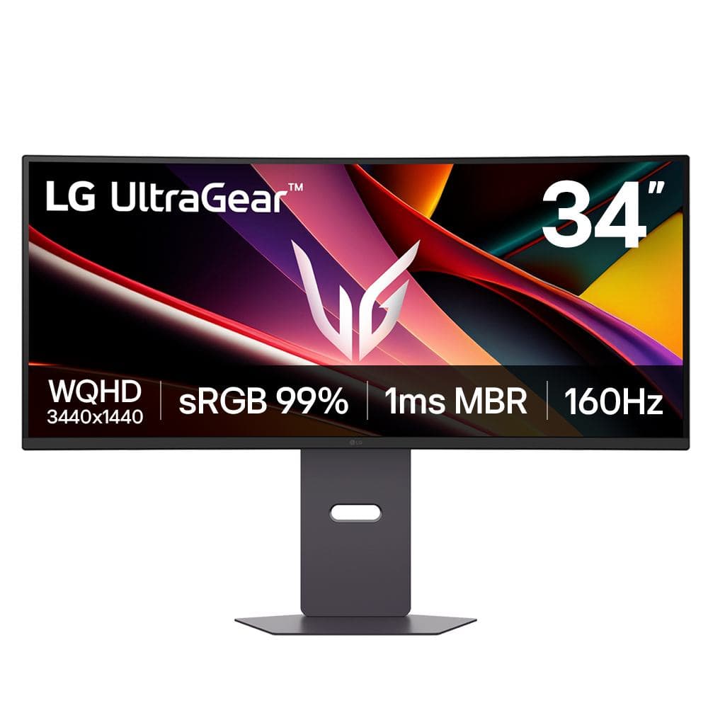 LG 34G600A-B Monitor PC 86,4 cm [34] 3440 x 1440 Pixel Wide Quad HD LCD Nero (34IN ULTRAGEAR WQHD VA CURVED - 3440X1440 21:9 4000:1 300CD/M2 H)