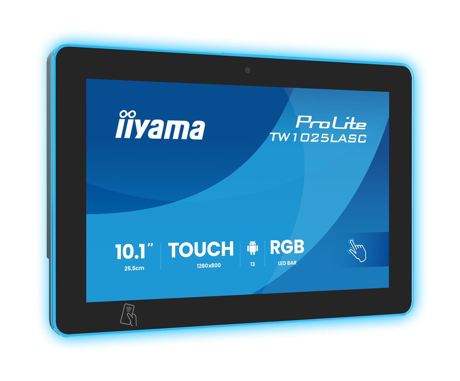iiyama ProLite TW1025LASC-B3PNR Monitor PC 25,6 cm [10.1] 1280 x 800 Pixel WXGA LED Touch screen Multi utente Nero (10.1 TW1025LASC-B3PNR Monitor - 10.1 Black IPS Touch Monitor 1280 x 800 24/7)