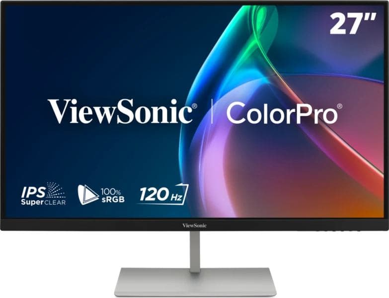 Viewsonic VP Series VP2766-2K Monitor PC 68,6 cm [27] 2560 x 1440 Pixel Quad HD LED Argento, Nero (27IN DCI-P3 16:9 WIDE LCD 2560 - X 2440 HDMIX1 TYPE C1[PD90W] USB)