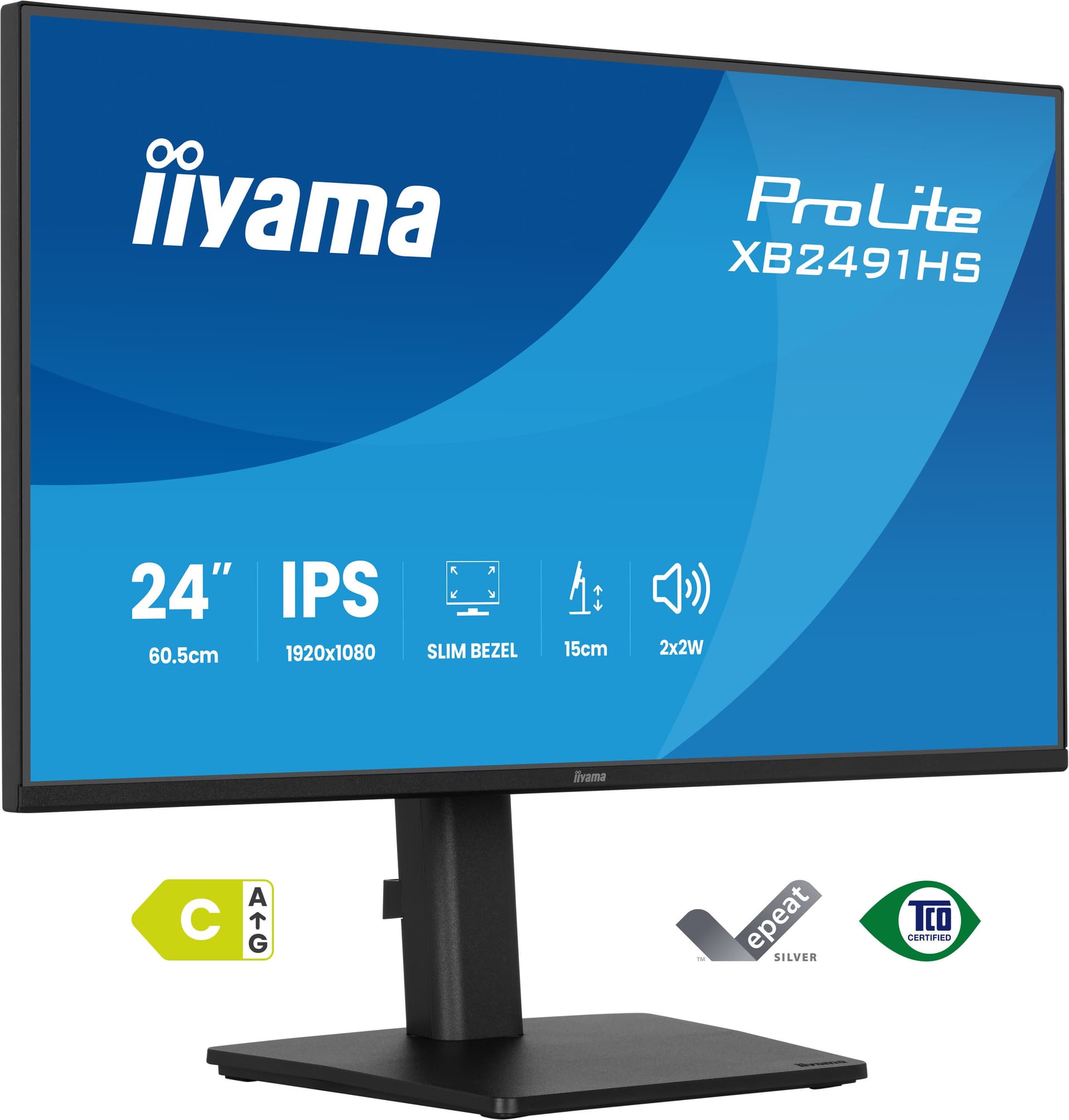 iiyama ProLite XB2491HS-B1 Monitor PC 60,5 cm [23.8] 1920 x 1080 Pixel Full HD LCD Nero (iiyama ProLite XB2491HS-B1 computer monitor 60.5 cm [23.8')