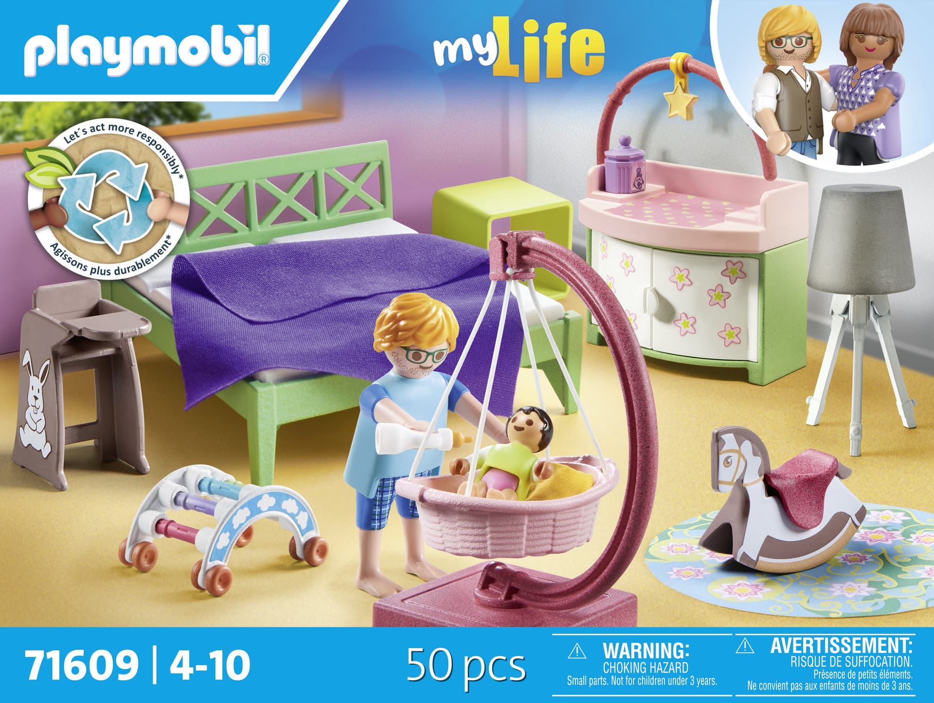 Playmobil My Life Cameretta del neonato (Playmobil My Life 71609 Sypialnia z ka)
