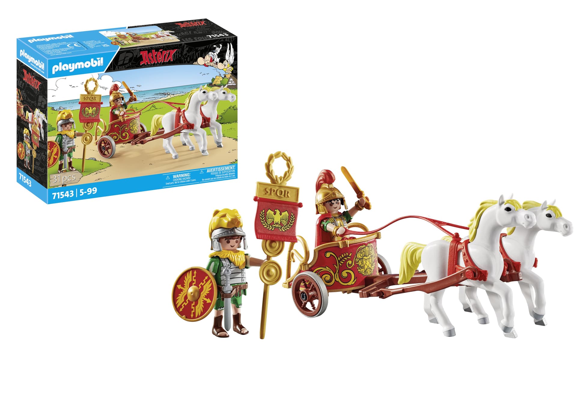 Playmobil 71543 set da gioco (Playmobil Asterix 71543 Rzymski rydwan)