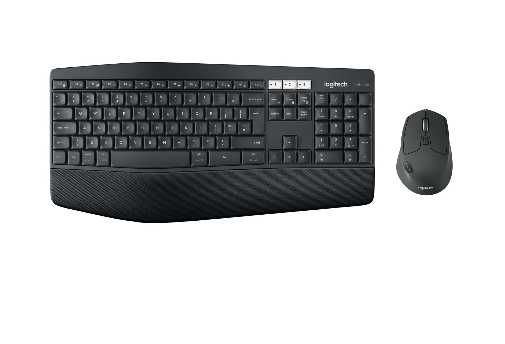 Logitech 920-008229 tastiera Mouse incluso Universale RF senza fili + Bluetooth QWERTY Nordic Nero (Logitech MK850 Wireless Combo Keyb+Mouse, Nordic. KEYBOARD: Nordics. WARRANTY: 2YM)