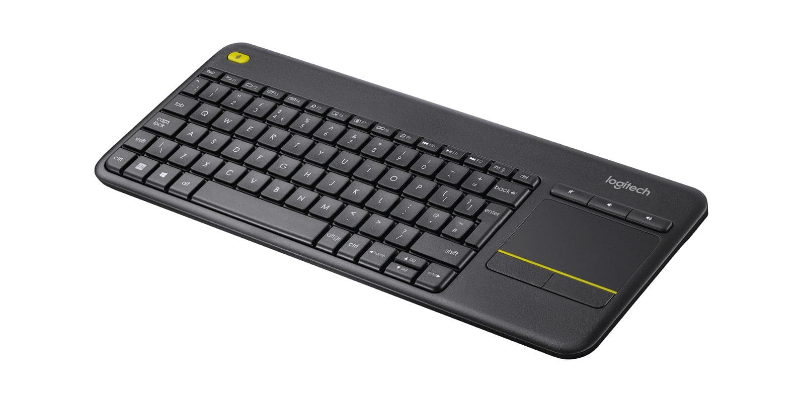 Logitech K400 Plus (WIRELESS TOUCH KEYBOARD - K400 PLUS BLACK HU VERSION) - Versione Tedesca