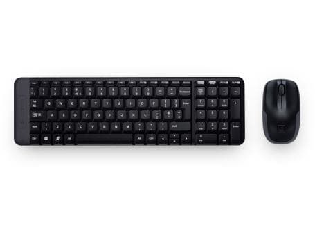 Logitech MK220 tastiera Mouse incluso Casa USB Portoghese Nero (WIRELESS COMBO MK220 - 2.4GHZ - MEDITER) - Versione UK