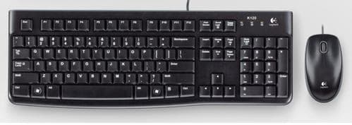 Logitech Desktop MK120 tastiera Mouse incluso USB QWERTY Portoghese Nero (DESKTOP MK120 PORTUGUESE LAYOU - PO) - Versione UK