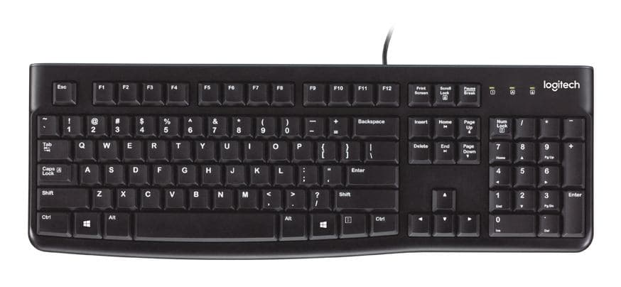 Logitech K120 for Business tastiera Universale USB Slovacco Nero (LOGITECH KEYBOARD K120 USB OEM - CR - CROATIAN LAYOUT) - Versione UK