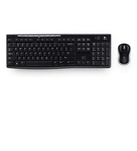 Logitech MK270 (MK270 combo - Wireless, - Mouse and keyboard - Warranty: 24M)