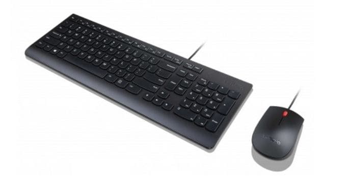 Lenovo Essential tastiera Mouse incluso Universale USB Italiano Nero (Lenovo Essential Wired Keyb. and Mouse Combo -IT. KEYBOARD: Italy. WARRANTY: 1YR CCR)