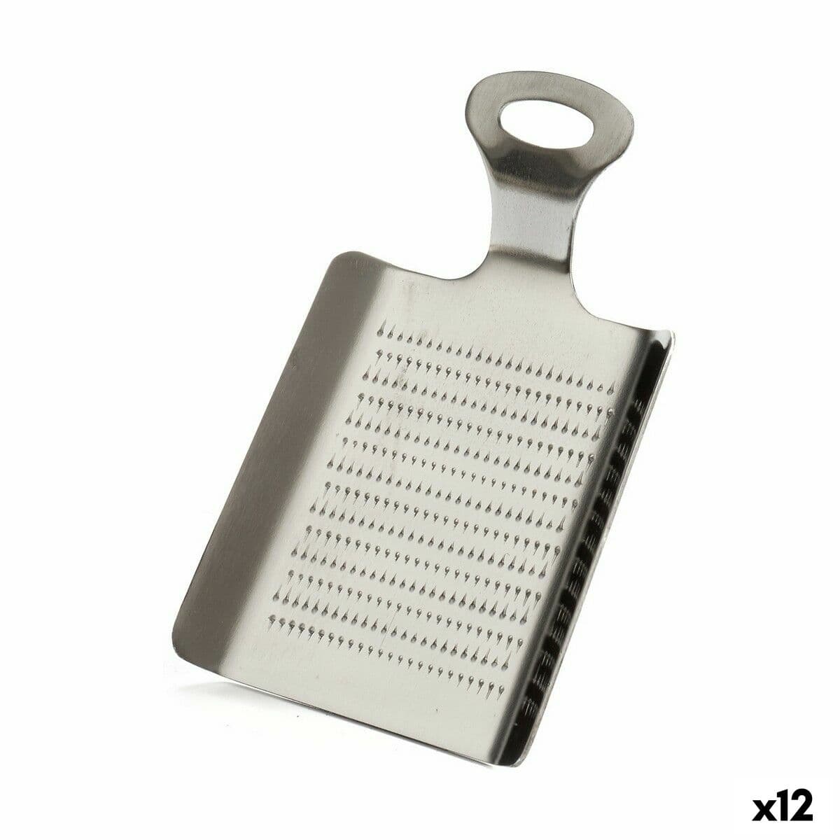 Grattugia argento acciaio inox 2 x 19 x 11 cm
