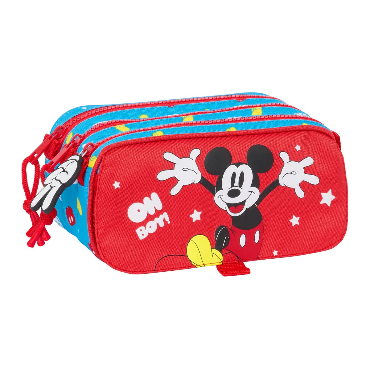 Portapenne doppio Mickey Mouse 21,5 x 10 x 8 cm — Blu Rosso
