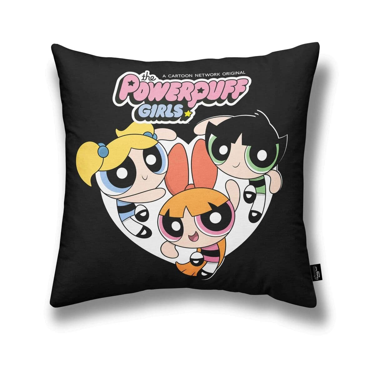 Fodera cuscino Powerpuff Girls nera 45 x 45 cm