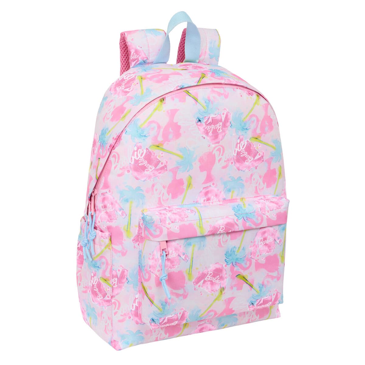 Zaino per laptop Barbie Painterly rosa blu cielo 31 x 43 x 1