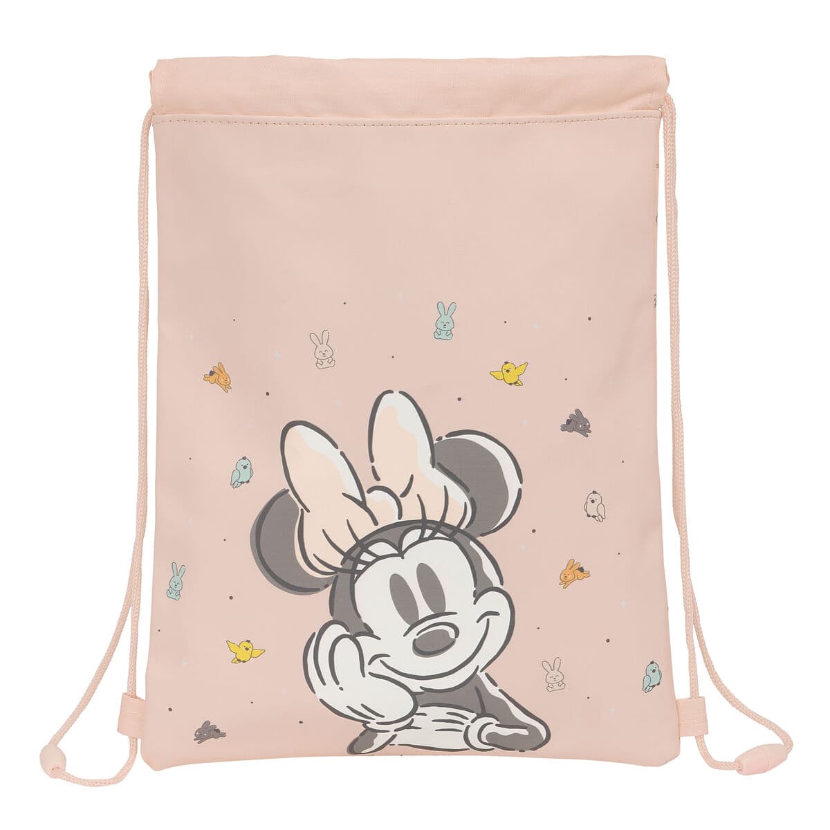 Zaino con Corda Minnie Mouse Rosa 26 x 34 x 1 cm