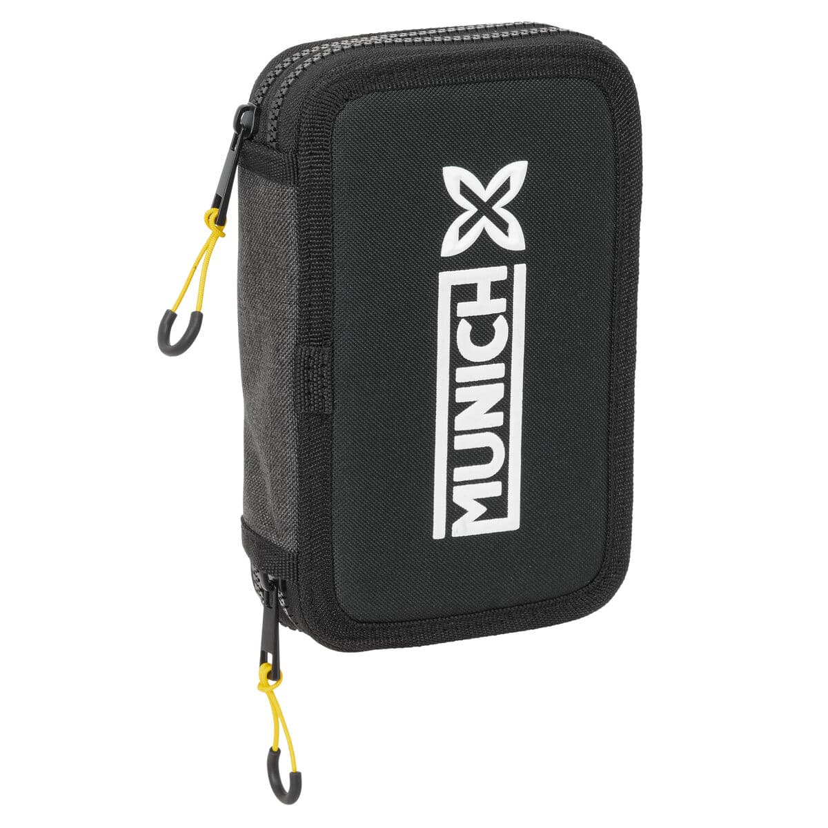 School Case with Accessories Munich Topo Black 12.5 x 19.5 x 4 cm 29 Pieces