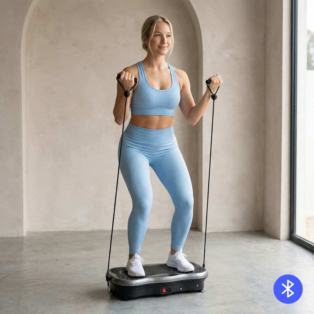 Vibration Platform with Speaker, Resistance Bands and Remote
